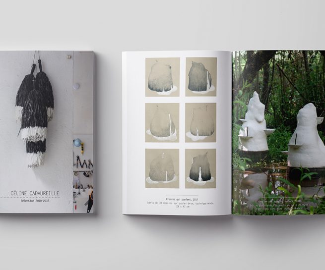 Mise en page book plasticienne