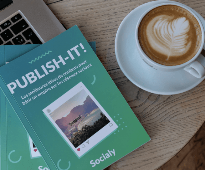 Conception graphique de livre imprimé pour Socialy