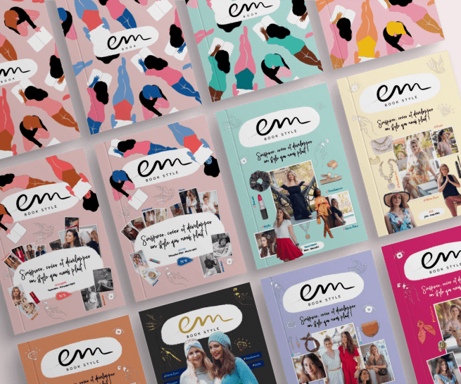 Mise en page de magazines féminins pour Em